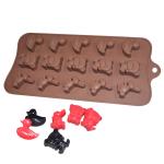 MHC Manufacture Food Grade Silicone Chocolate Molds Cute Animal Design Duck Bear Rabbit for sale