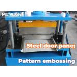 Steel Door Panel Roll Forming Machine With Pattern Embossing Roll Forming Line for sale