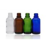 Clear Amber Green Blue Colorful Cosmetic Dropper Bottles All Volume 18mm Neck Size for sale