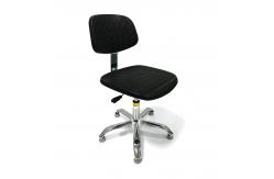 China Customized Polyurethane Foaming ESD Chair With Back Rest And Footrest supplier