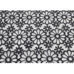 Embroidered Dying Lace Fabric Floral Lace Organza Polyester Fabric For Dresses for sale