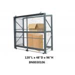 Heavy Duty Steel Pallet Rack Security Cage Systems 10'*4' *8' High Sliding Door Type for sale