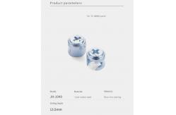 China 13.5mm Height Steel Cam Lock Nuts Customized For Furniture Connection supplier
