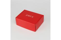 China Red Foldable Corrugated Mailing Packaging Box For Cosmetic supplier