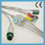Mindray T5 One piece 3-lead ECG Cable with leadwires,snap for sale