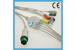 China Mindray T5 One piece 3-lead ECG Cable with leadwires,snap supplier