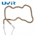3D Shaped Gold Plated Infrared Heating Element Tube Short Wave for Industrial Lamp for sale