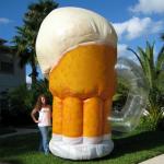 inflatable advertising giant beer cup / inflatable promotion products for sale