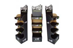 China Eco Friendly Black Cardboard Display Rack For Shop Custom supplier