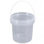 750ML Round White/Clear Reusable PP Plastic Bucket Bottle for Yogurt Parfait by UMETASS for sale
