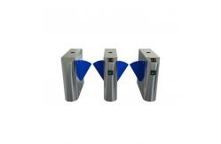 China Entrance Control Flap Barrier Gate Security Single / Double Wing For Metro Station supplier