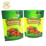 Fruit Strawberry Raspberry Blueberry Zipper Stand Up Pouch For Freeze Dried Food for sale