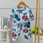 Comfortable Kids Pyjama Set Long Sleeve 58cm Hipline 5% Spandex For 3 years Old for sale
