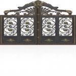 Customized Entry Aluminum Gate Door Auto Open Retractable Swing Styles for sale