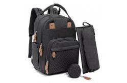 China Portable Folding Crib Multi Function Mommy Diaper Bag Waterproof supplier