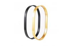 China Oval Led Mirror Aluminium Profile Anodizing Brushed Oblong Bending supplier
