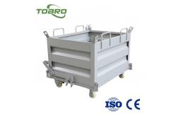 China 1000L/H Industrial Trash Bin Container For Bottom Drop Bot Dumping Processing supplier