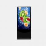 Customized Black Free Standing Digital Display Screens 42 Inch 65 Inch for sale