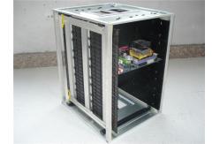 China High Precision PCB Magazine Rack , ESD Storage Racks Zinc Coating Steel Material supplier