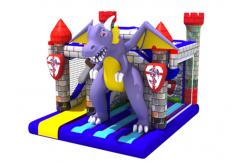 China Classic Inflatable Dinosaur Bouncer House , Pvc Inflatable Dino Jumping Castle supplier