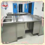 1500*750*900MM Stainless Steel Lab Bench With Bolt Connection for sale