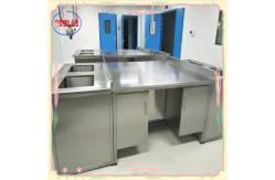 China Integral Structure Laboratory Bench Polished With Number Of Doors supplier