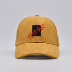 ODM Corduroy Fabric Embroidered Baseball Caps Custom Logo 58cm For Unisex for sale