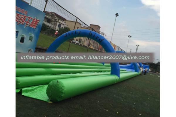 100ft inflatable slide the city triple lane