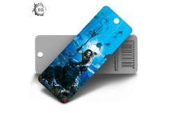 China PET Flip & 3d Effect Plastic Custom 3D Bookmark With Tassels / Lenticular Printing Services supplier