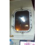 Marine Steel Bolted & Welding Cabin Windows , Rectangular Windows With Round Angle for sale
