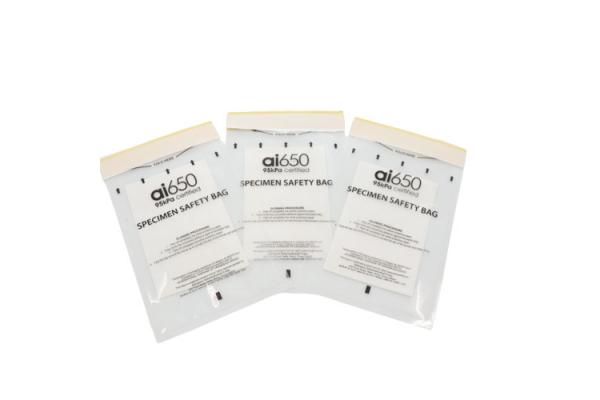 PE Printing Transparent 95kPa Biohazard Bag For Contaminated Materials