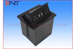China Desktop Pop Up Socket Box With USB Charger , Pop Up US Standard Plug supplier