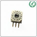 Customized Coding Mini Rotary Switch 4 Positions 50VDC 100mA for sale