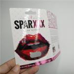 Custom Printed Blister Paper Cards Spar XXX Pink Hot Stamping For Male Enhancement Capsule for sale