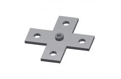 China Flat Fitting Cross Plate With Nut For Ceiling Grids supplier