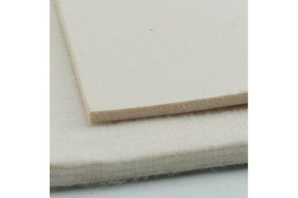 Off White Nomex Sanforizing Needle Punched Felt Two Layers Structure