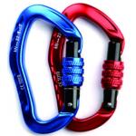 Aluminum Climbing Carabiner With Screw Locking Climbing Carabiner for sale