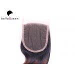 Grade 7A Brazilian Human Hair Lace Closure , Body Wave Virgin Human Hair for sale