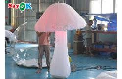 China Oxford Cloth 2m LED Inflatable Lighting Decoration White Mushroom supplier