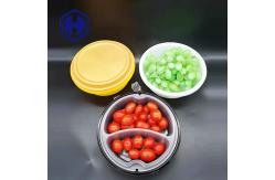 China 2000ml IML Plastic Containers White Black Yellow Recyclable Microwavable Take Out Bowl supplier