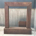 Durable Corten Steel Water Feature Garden Customizable Decoration