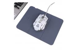 China Custom Logo Print Promotional Mouse Pad , Pu Wireless Charger Mouse Pad supplier
