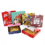 Customized Biodegradable Fast Food Packaging: Corrugated Paper Pizza Boxes with Printed Logo for Restaurant Takeaway for sale
