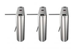 China Anti Hit Tripod Turnstile Gate Self Resetting 500mm Arm RFID Reader supplier