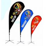 Wind Resistant Teardrop Feather Flags For Business for sale