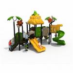 OEM Outdoor Playgroud Large Plastic Tree Playhouse With Spiral Slide Set for sale