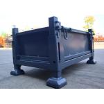 ODM Returnable Stillage Bins Metal Box Pallet 4 Sided for sale