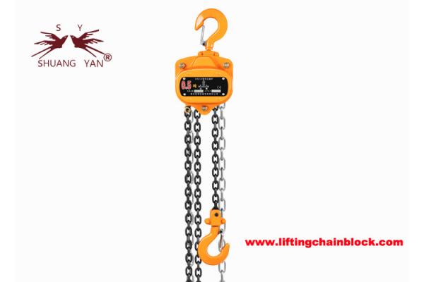 360 Rotate Manual Chain Block 6mm 4:1 Safety Safety Hook