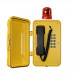 Heavy Duty Industrial Outdoor Weatherproof Telephones With Warning Light for sale