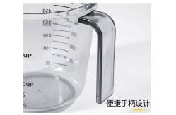 China 1000ml Glass Measuring Cup Baking Measuring Mug Jar With Handle supplier